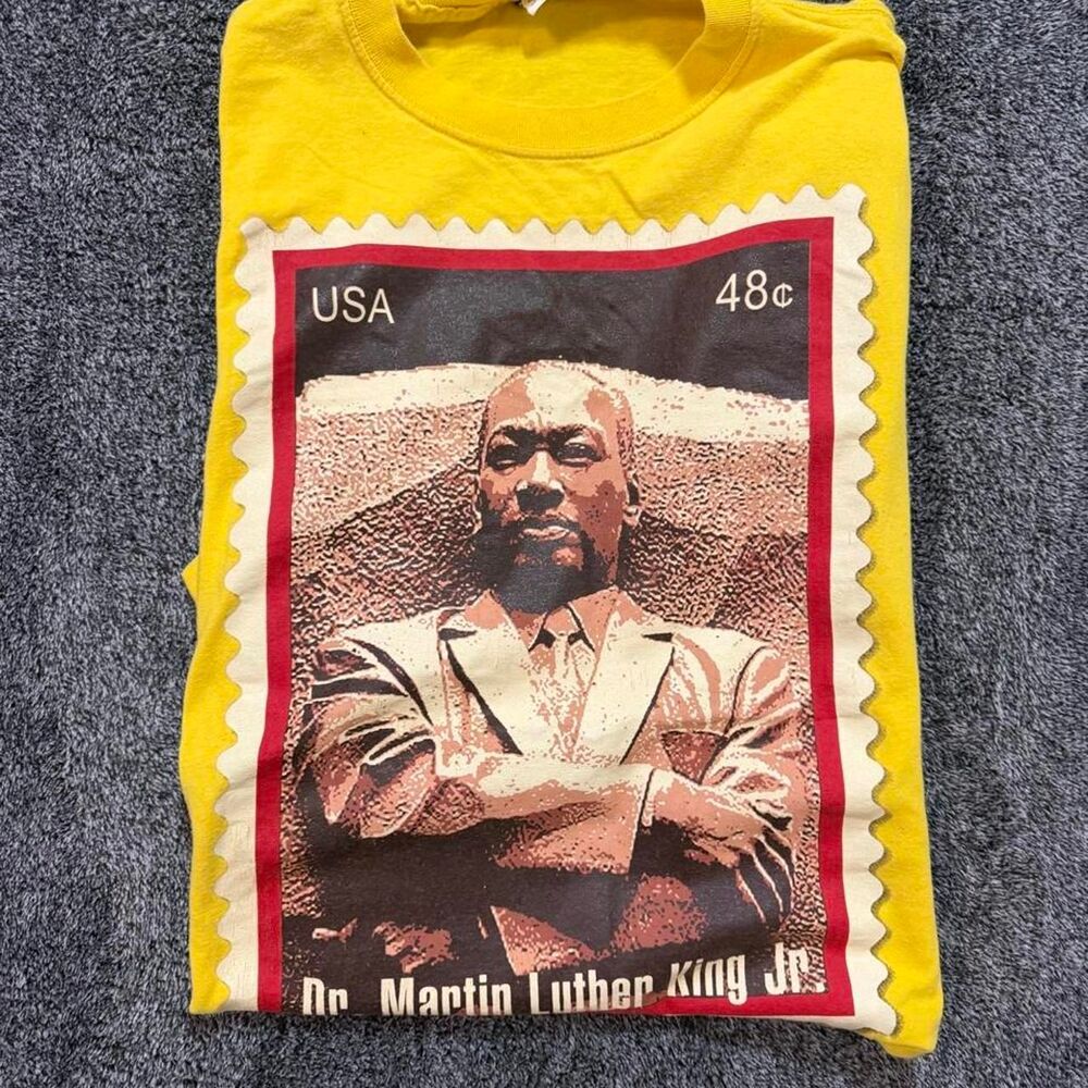 Vintage style Dr. Martin Luther King Jr. postage stamp graphic print size XXL